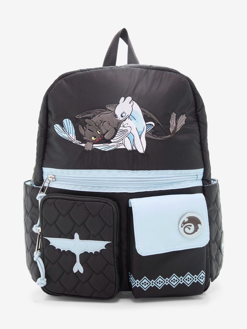 New DreamWorks How To Train Your Dragon Toothless and Light Fury Backpack